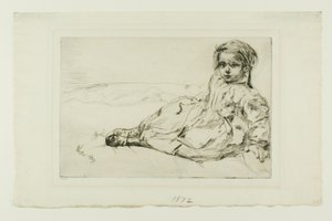 Bibi Valentin af James Abbott McNeill Whistler