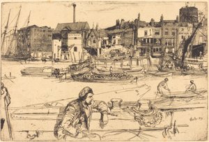 Black Lion Wharf af James Abbott McNeill Whistler