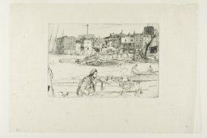 Black Lion Wharf af James McNeill Whistler