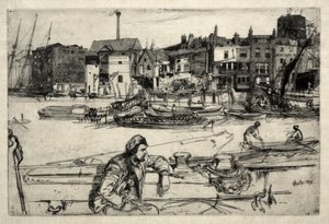 Black Lion Wharf af James McNeill Whistler