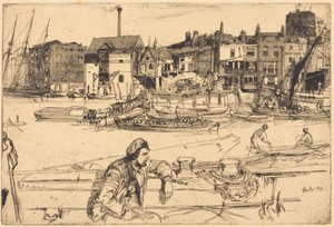 Black Lion Wharf af James McNeill Whistler