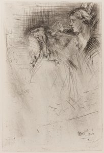 Børstning af håret af James Abbott McNeill Whistler