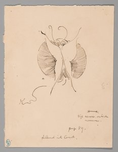 Sommerfugl (recto); Fragment af sommerfugl (verso) af James McNeill Whistler