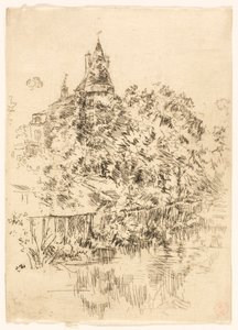 Chateau de Verneuil, Touraine af James McNeill Whistler