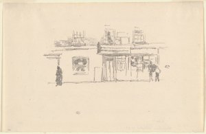 Chelsea butikker af James Abbott McNeill Whistler