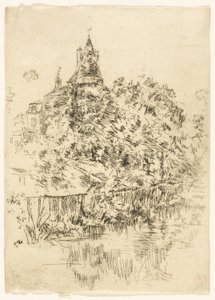 Chateau de Verneuil, Touraine af James Abbott McNeill Whistler