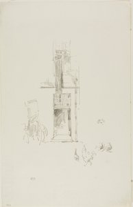 Haner og høns, Hôtel Colbert af James McNeill Whistler