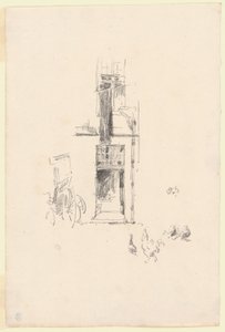 Haner og høns, Hôtel Colbert af James Abbott McNeill Whistler
