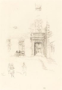 Courtyard, Chelsea Hospital af James Abbott McNeill Whistler