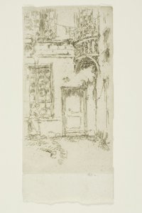 Gårdsplads, Rue P. L. Courier, Tours af James Abbott McNeill Whistler
