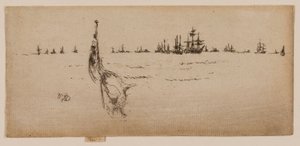 Dypning af flaget af James McNeill Whistler