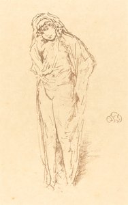 Draperet figur, stående af James Abbott McNeill Whistler