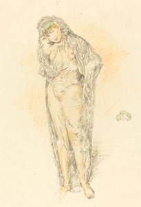 Draperet figur, stående af James Abbott McNeill Whistler