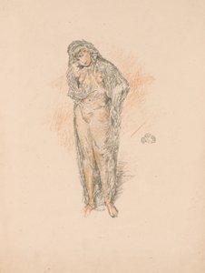 Draperet figur, stående af James Abbott McNeill Whistler