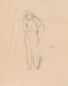 Draperet figur, stående af James Abbott McNeill Whistler