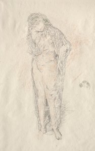 Draperet figur stående af James McNeill Whistler