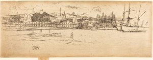 Dry-Dock, Southampton af James Abbott McNeill Whistler