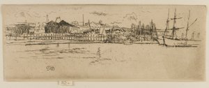 Dry Docks, Southampton af James Abbott McNeill Whistler