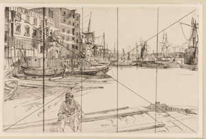 Eagle Wharf (Tyzac Whiteley og Co.) af James Abbott McNeill Whistler