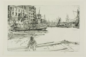 Eagle Wharf af James Abbott McNeill Whistler