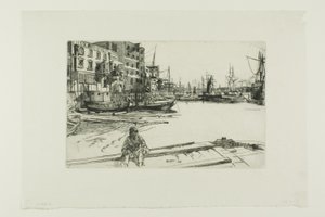 Eagle Wharf af James Abbott McNeill Whistler