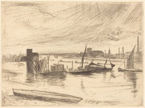 Tidligt om morgenen, Battersea af James McNeill Whistler
