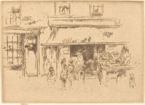 Exeter Street af James Abbott McNeill Whistler