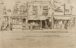 Fiskebutik, Chelsea af James Abbott McNeill Whistler