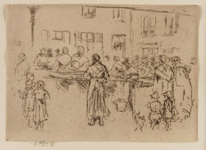 Fiskekvinder, Oostende af James Abbott McNeill Whistler