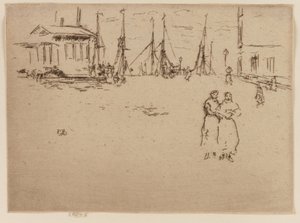 Fiskekaj, Oostende af James Abbott McNeill Whistler