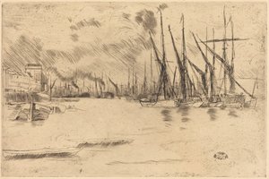 Fra Pickle-Herring-trappen af James McNeill Whistler