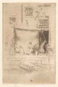Frugtbod, fra det andet Venedig-sæt (et sæt af seksogtyve raderinger) af James Abbott McNeill Whistler