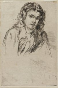 Fumettes bøjede hoved af James Abbott McNeill Whistler