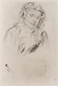 Fumettes bøjede hoved af James Abbott McNeill Whistler
