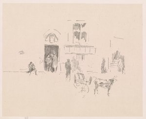 Gaiety Stage Door af James Abbott McNeill Whistler