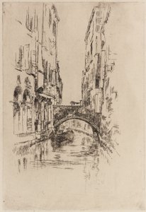 Gondol under en bro af James Abbott McNeill Whistler