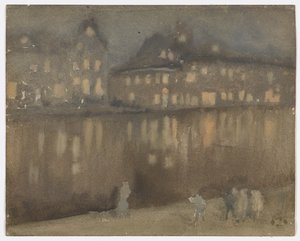 Canal Grande, Amsterdam; Nocturne af James Abbott McNeill Whistler