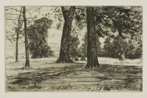 Greenwich Park af James Abbott McNeill Whistler