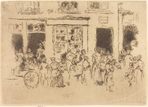 High Street, Bruxelles af James Abbott McNeill Whistler