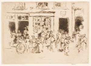 High Street, Bruxelles af James Abbott McNeill Whistler