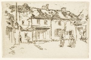 Hotel de la Promenade, Loches af James Abbott McNeill Whistler