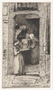 La Marchande de Moutarde (Sennepssælgeren), fra det franske sæt (Douze Eaux-Fortes d af James Abbott McNeill Whistler