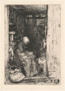 Den gamle kvinde med klude af James Abbott McNeill Whistler