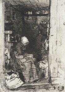 Den gamle kvinde i pjalter af James McNeill Whistler