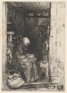 La Vielle aux Loques, fra det franske sæt (Douze Eaux-Fortes d af James Abbott McNeill Whistler