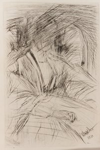 Dame i en lænestol af James Abbott McNeill Whistler