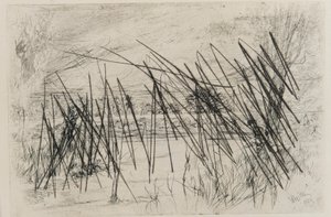 Landskab med en fisker af James Abbott McNeill Whistler