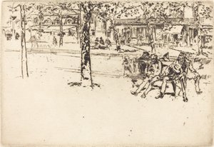 Boulevard Poissonniere af James Abbott McNeill Whistler