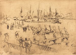 Lille Dordrecht af James Abbott McNeill Whistler