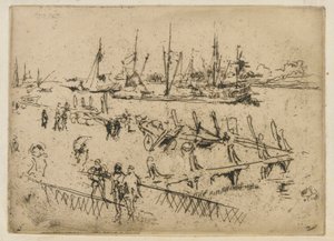 Lille Dordrecht af James Abbott McNeill Whistler